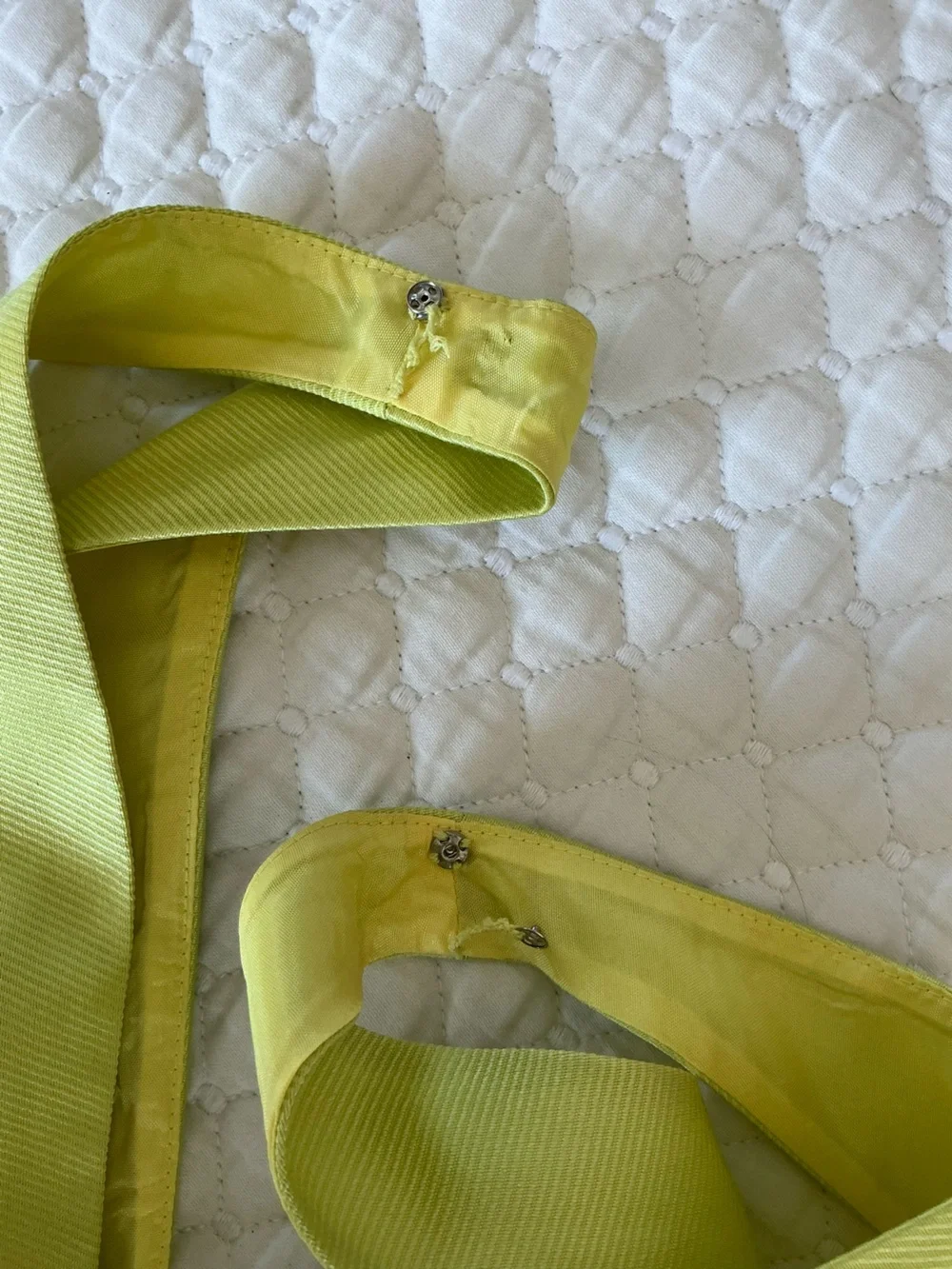 J.Crew Chartreuse Silk Blend Lime Green Sleeveless V-Neck Cocktail Dress 8 - Picture 11 of 15